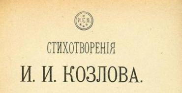 Иван Иванович Козлов: биография и литературная деятельность